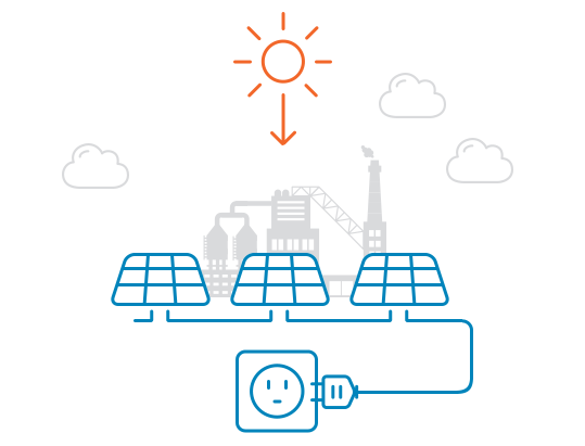 solar generation illustration